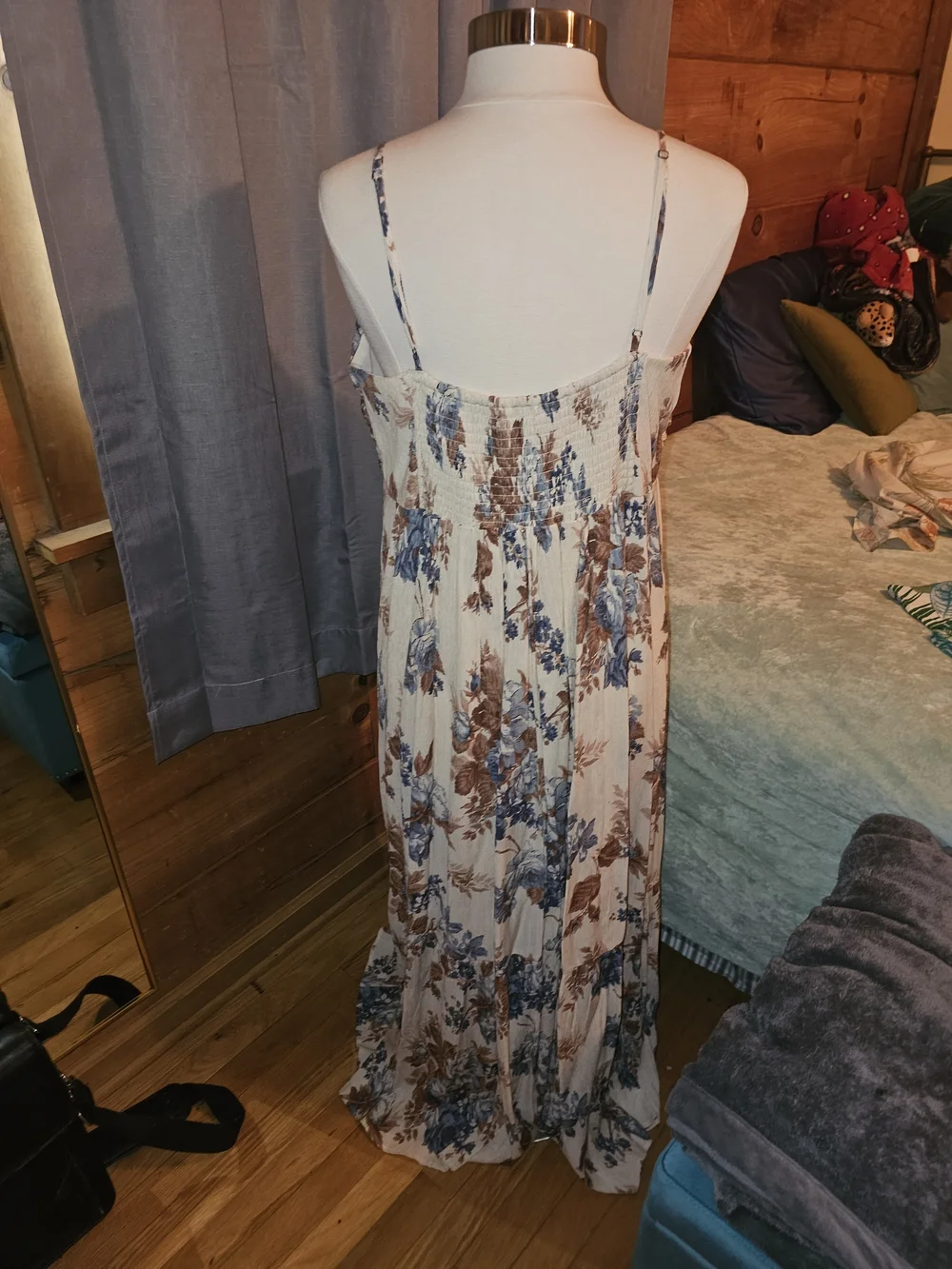 Abercrombie & Fitch Cream Floral Maxi Dress